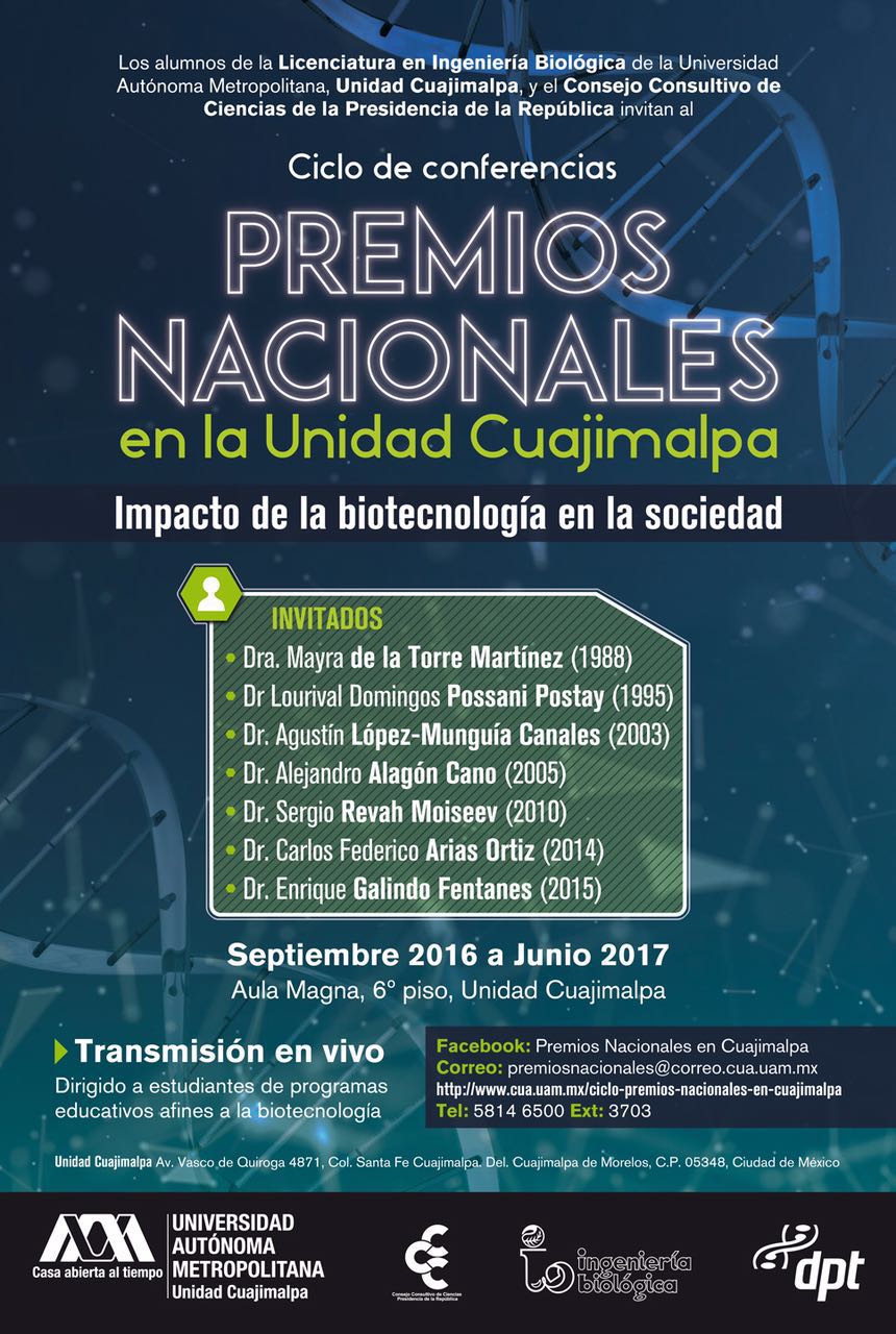 POSTER PREMIOS NACIONALES CUAJIMALPA 2016