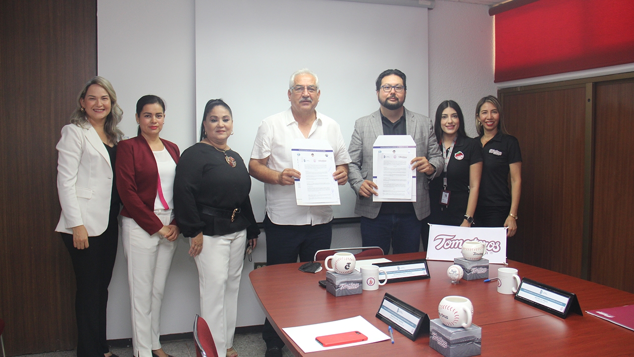 Firman convenio de colaboración TecNM Campus Culiacán y Club Tomateros de Culiacán