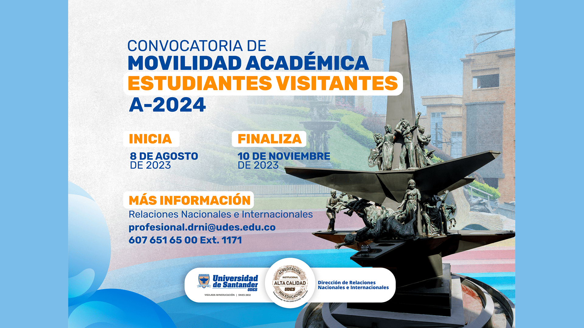 Convocatoria Movilidad Academica-Universidad Santander Colombia