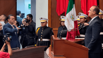 Banda de guerra en el congreso del estado 2